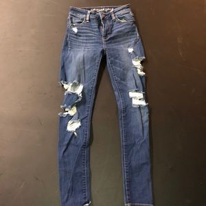 American Eagle Ripped Skinny Jeans